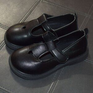 Black Mary Jane Toddler Little Girls sz 12 Lightweight Non-slip Dress Shoes